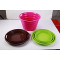 LFGB Colorful Silicone Foldable Bucket